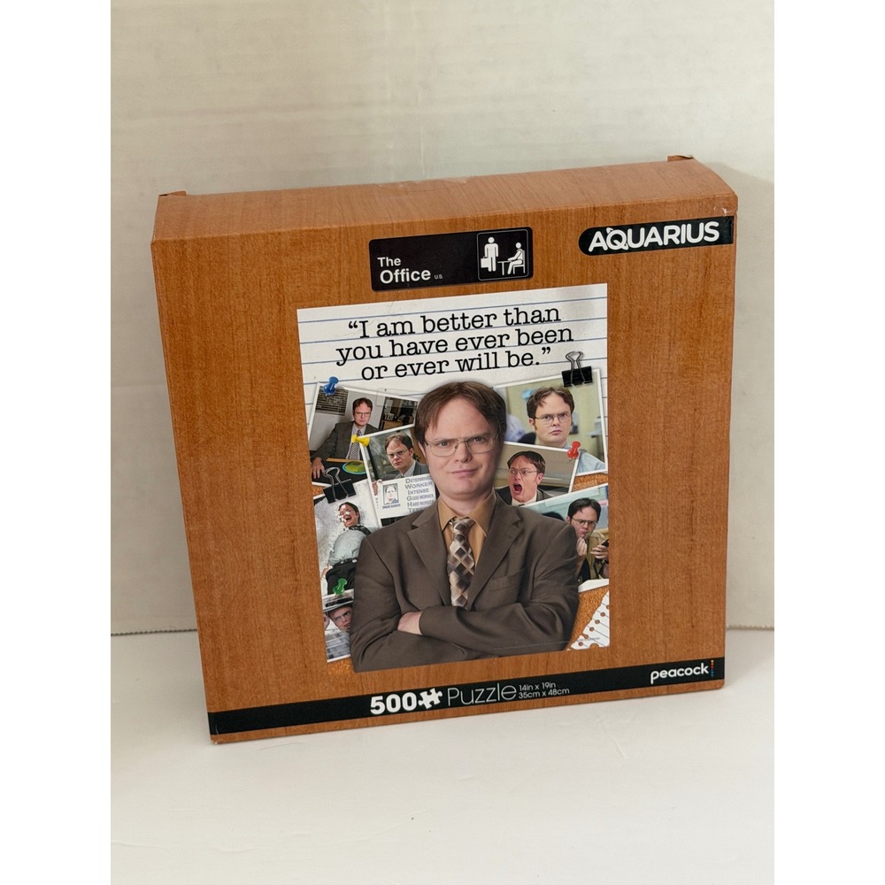 The Office Dwight Schrute Aquarius 500 Piece Jigsaw Puzzle Peacock TV Show